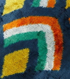 Les-Ottomans Silk and cotton velvet cushion