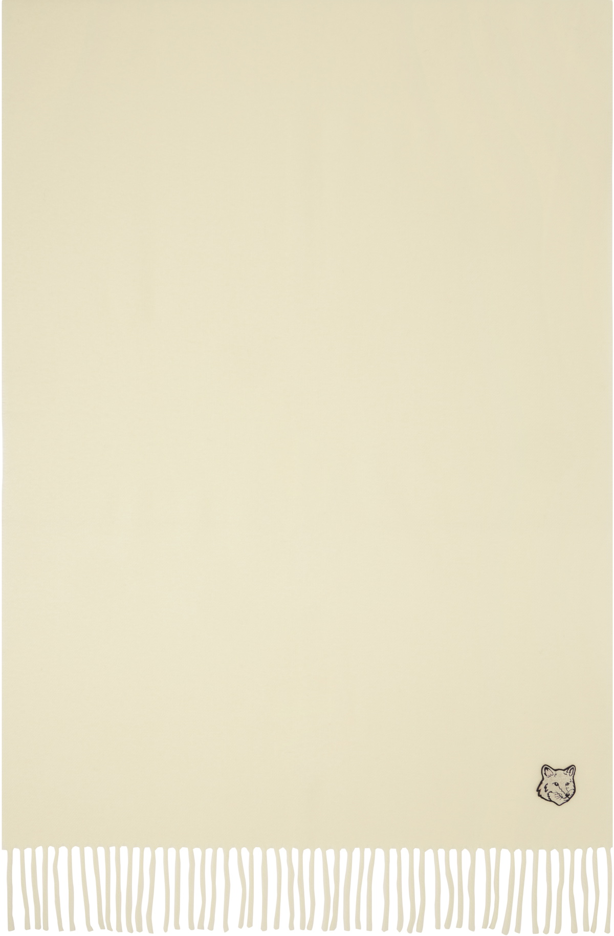 Maison Kitsuné Off-White Bold Fox Head Scarf