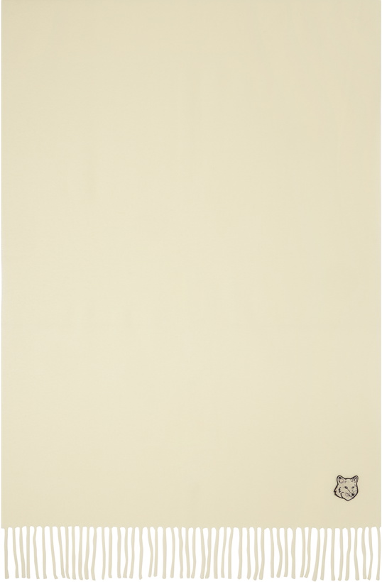 Photo: Maison Kitsuné Off-White Bold Fox Head Scarf
