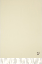 Maison Kitsuné Off-White Bold Fox Head Scarf