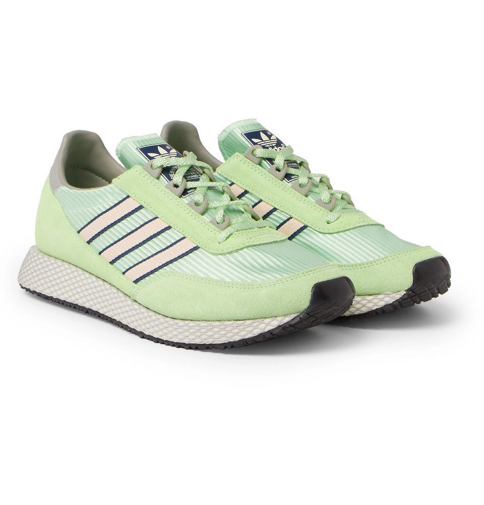 Geven Dag kam adidas Originals - Glenbuck SPZL Suede and Nylon Sneakers - Men - Green  adidas Originals