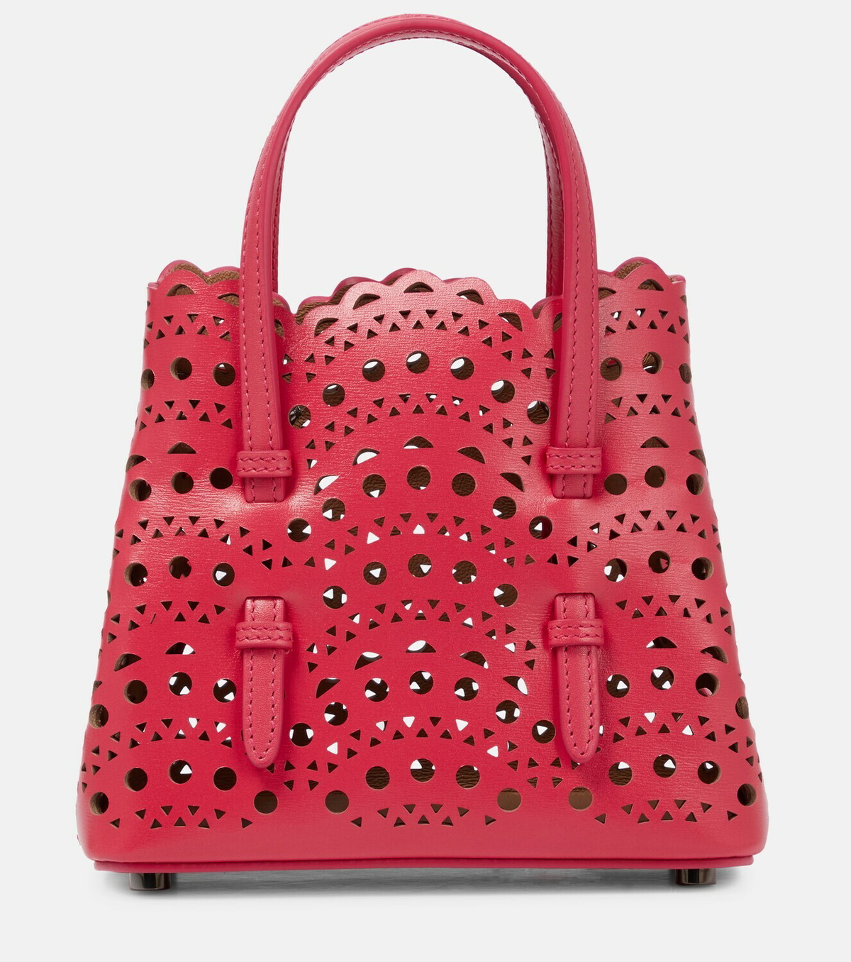 【ALAIA】mina 16 new vienne レザー トート ALAIA Mina 16 Tote Bag in Vienne Wave Perforated Leather