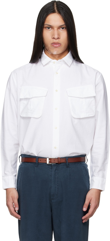 Photo: Barbour White Arnham Oversized Oxford Jungle Shirt