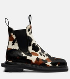 Sacai x J.M. Weston calf hair ankle boots