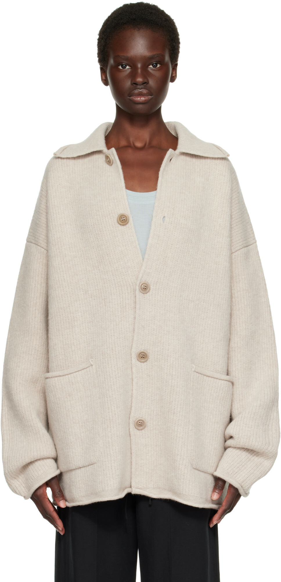 CASEY CASEY Gray Rove Cardigan