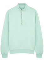 Colorful Standard Half-zip Cotton Sweatshirt Mint