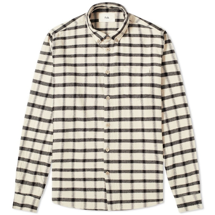 Photo: Folk Relaxed Fit Button Down Check Shirt