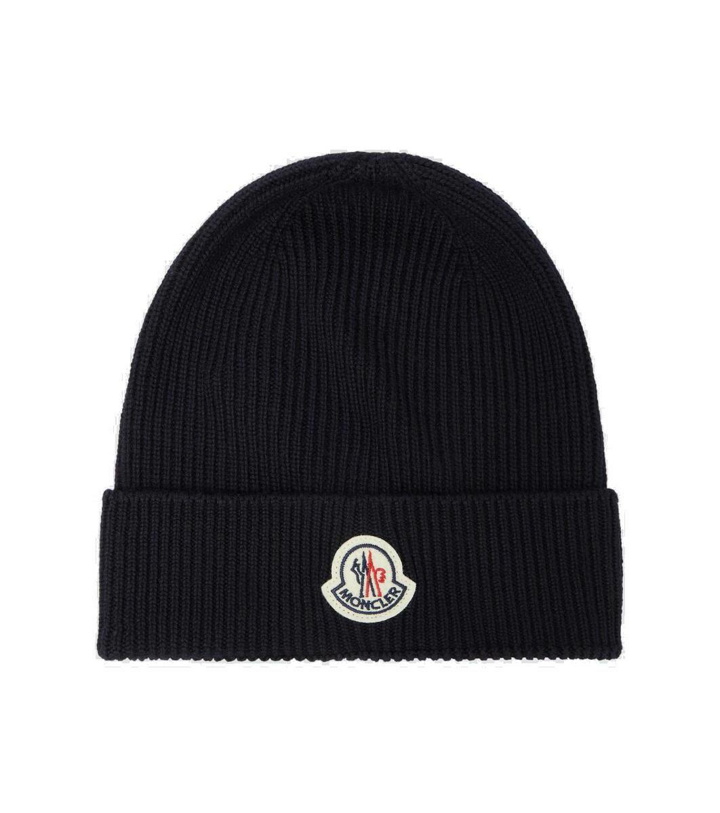 Photo: Moncler Ribbed-knit wool beanie