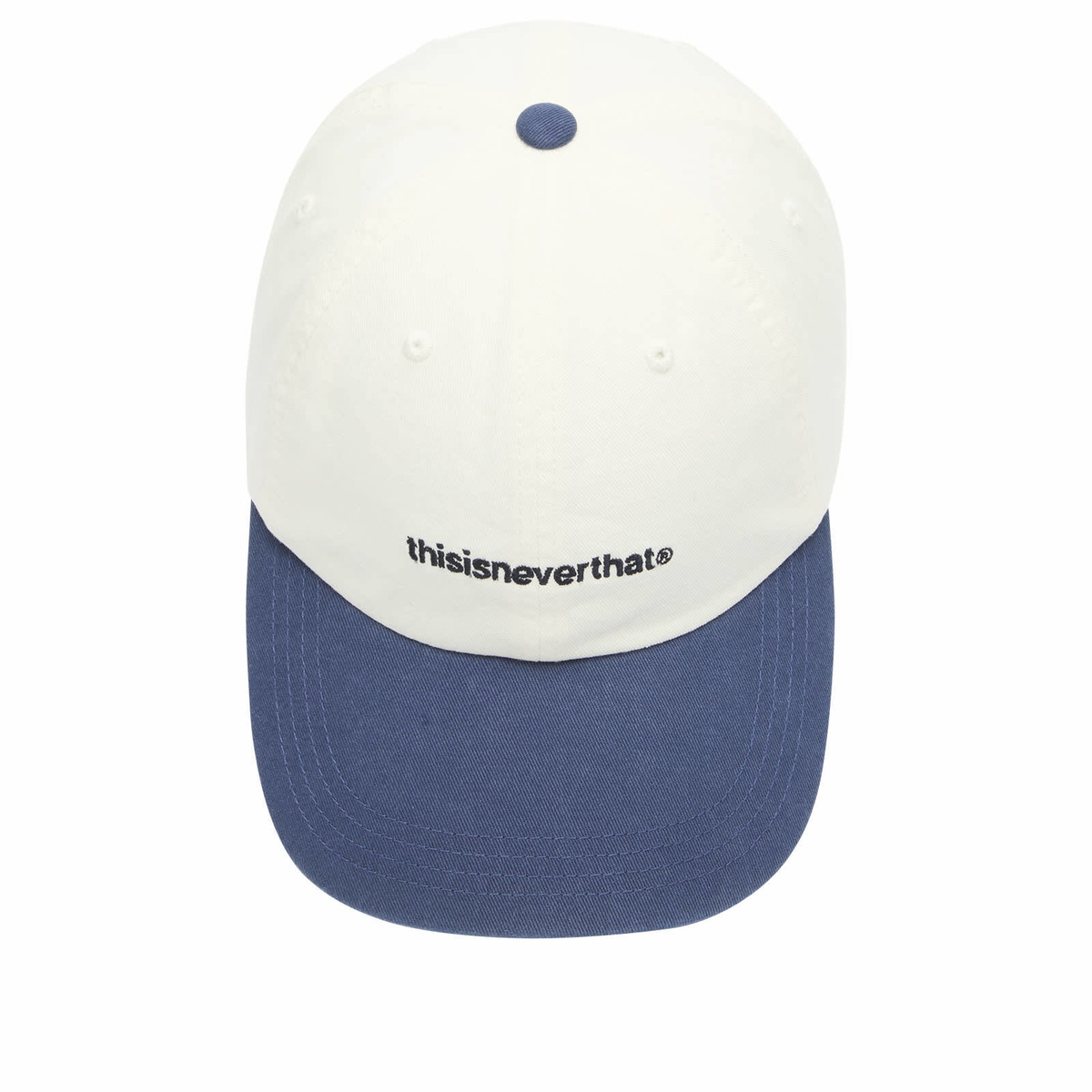 thisisneverthat Men's T-Logo Cap in White/Blue 