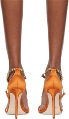 Jimmy Choo Orange Oriana 110 Heeled Sandals