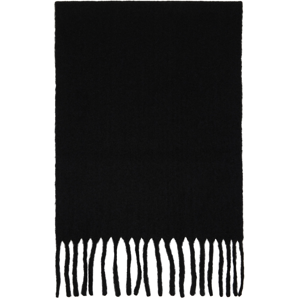 ISSEY MIYAKE Black Baby Alpaca Stole Scarf
