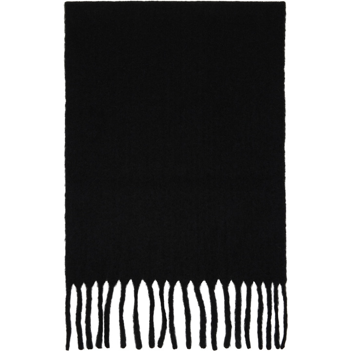 Photo: ISSEY MIYAKE Black Baby Alpaca Stole Scarf