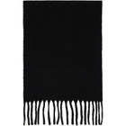 ISSEY MIYAKE Black Baby Alpaca Stole Scarf