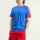 Adidas Men's 3 Stripe T-Shirt in Blue
