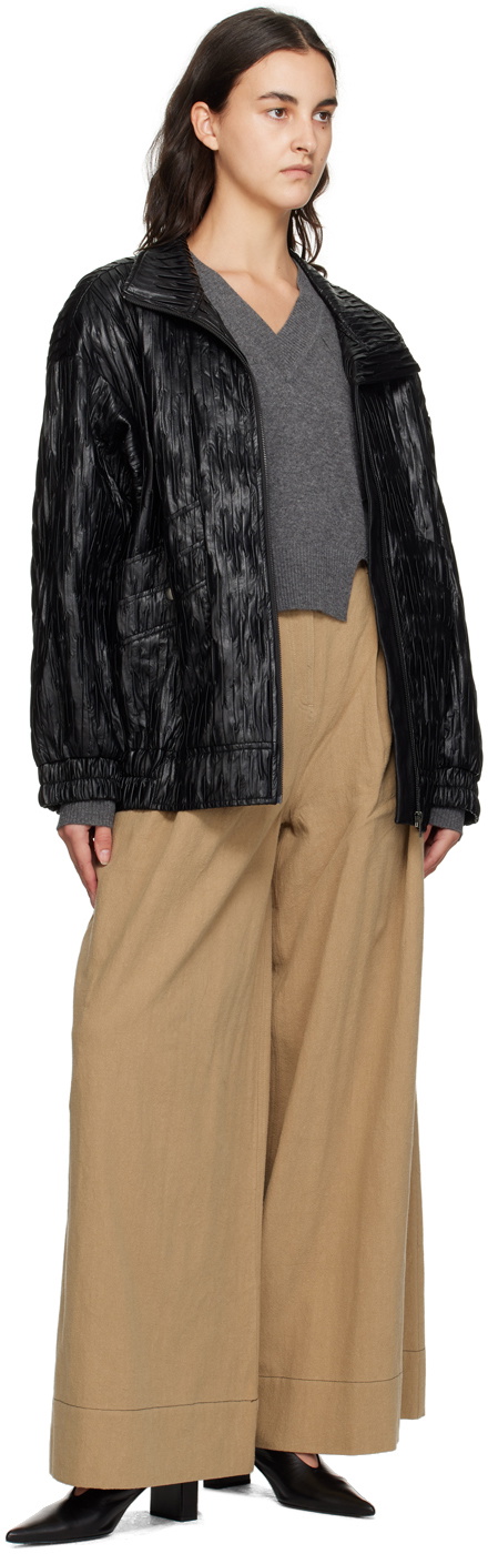 The Garment Black Boy Faux-Leather Jacket