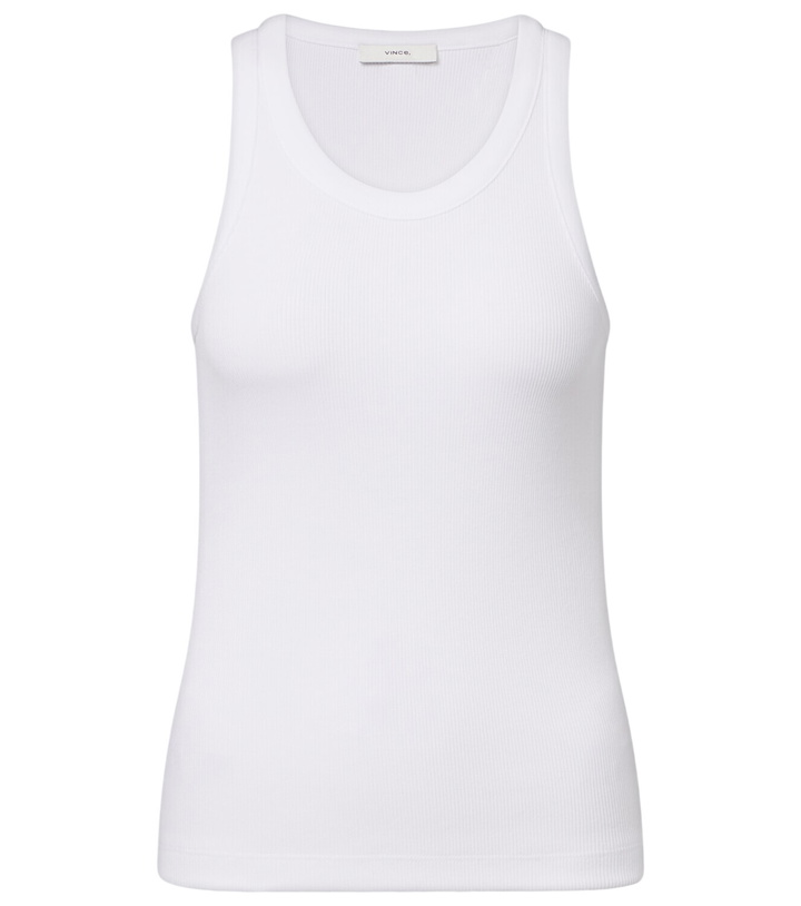Photo: Vince Ribbed-knit jersey tank top