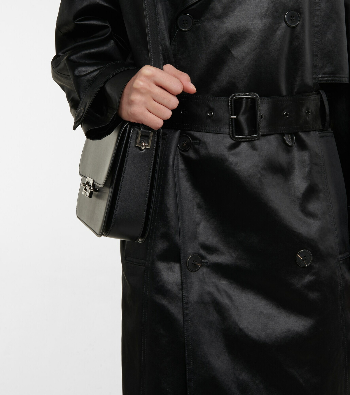 Saint Laurent - Satin trench coat Saint Laurent