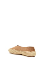 Gabriela Hearst Strength Raffia and Suede Flats Camel