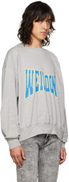 We11done Gray Unbalanced Sweatshirt