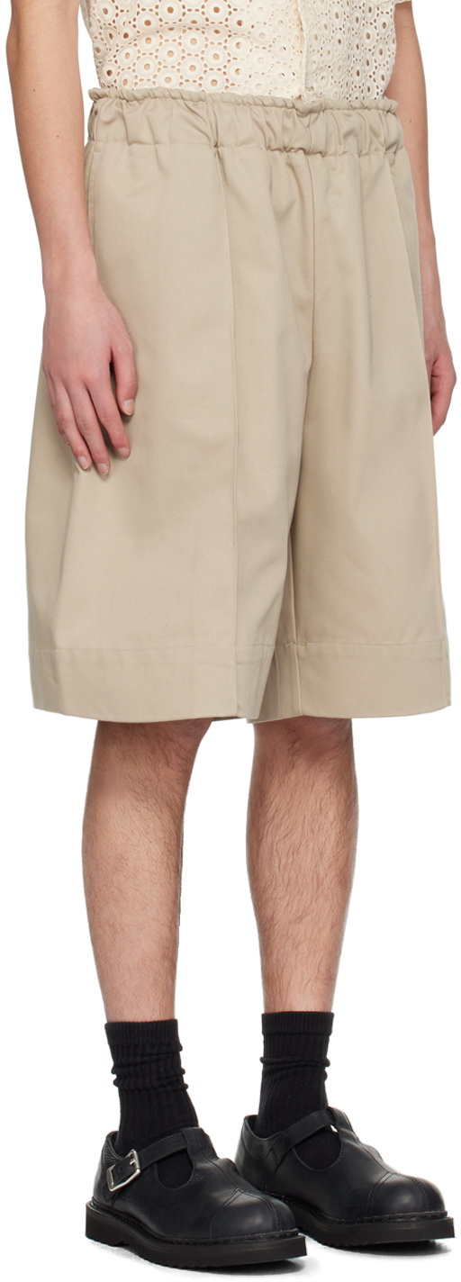 The Frankie Shop Beige Adan Shorts