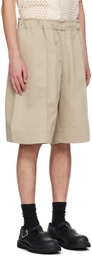 The Frankie Shop Beige Adan Shorts