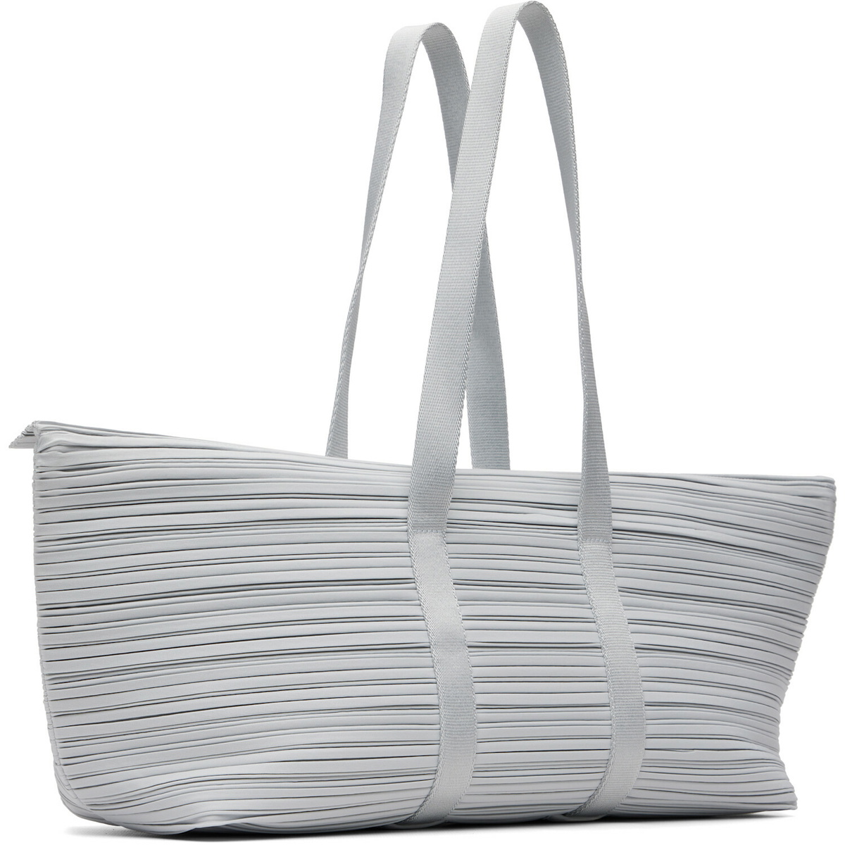 PLEATS PLEASE ISSEY MIYAKE Gray Pleats Boston Bag