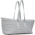 PLEATS PLEASE ISSEY MIYAKE Gray Pleats Boston Bag