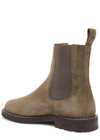 Legres Suede Chelsea Ankle Boots Khaki