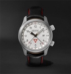 Bremont - MBIII GMT 10th Anniversary Limited Edition Automatic Chronometer 43mm Stainless Steel and Leather Watch - White
