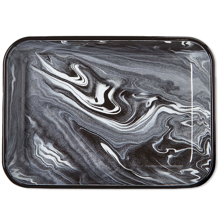 Photo: BORNN Enamelware Classic Marble Large Baking Dish