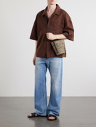 LOEWE - Paula's Ibiza Braid Leather-Trimmed Raffia Shoulder Bag