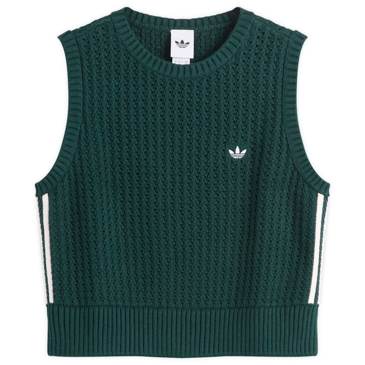 Photo: Adidas Women's Adicolor Knitted Vest in Aurora Ivy