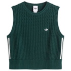 Adidas Women's Adicolor Knitted Vest in Aurora Ivy