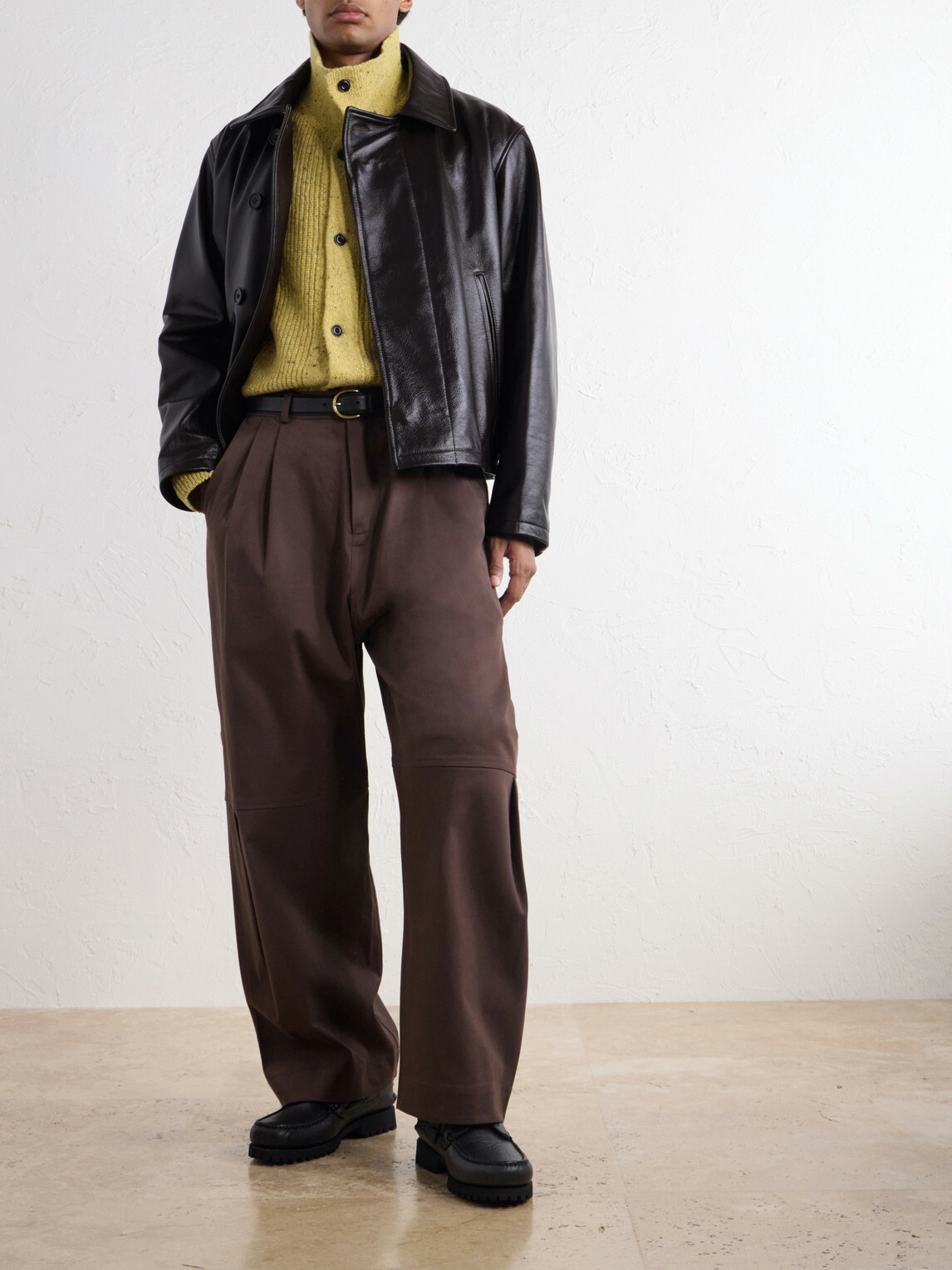SAGE NATION - Glossed-Leather Jacket - Black