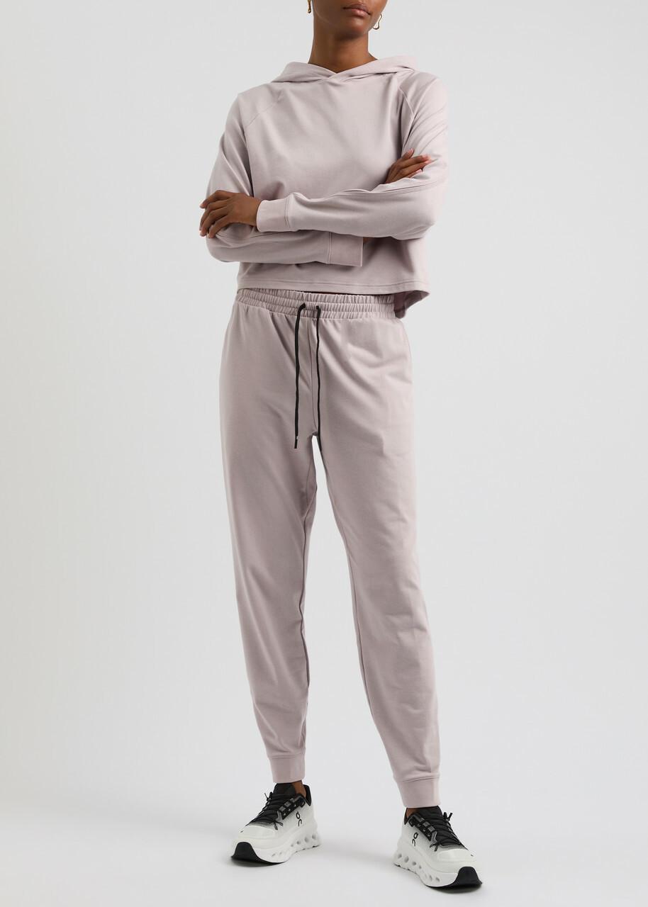 ON Movement Hooded Stretch-jersey Sweatshirt Pink