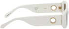 LINDA FARROW White Lola Sunglasses