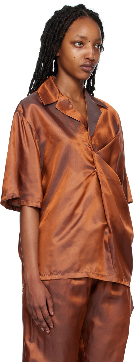 Bianca Saunders Orange Bailey Shirt