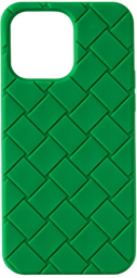 Bottega Veneta Green Intreccio iPhone 14 Pro Max Case
