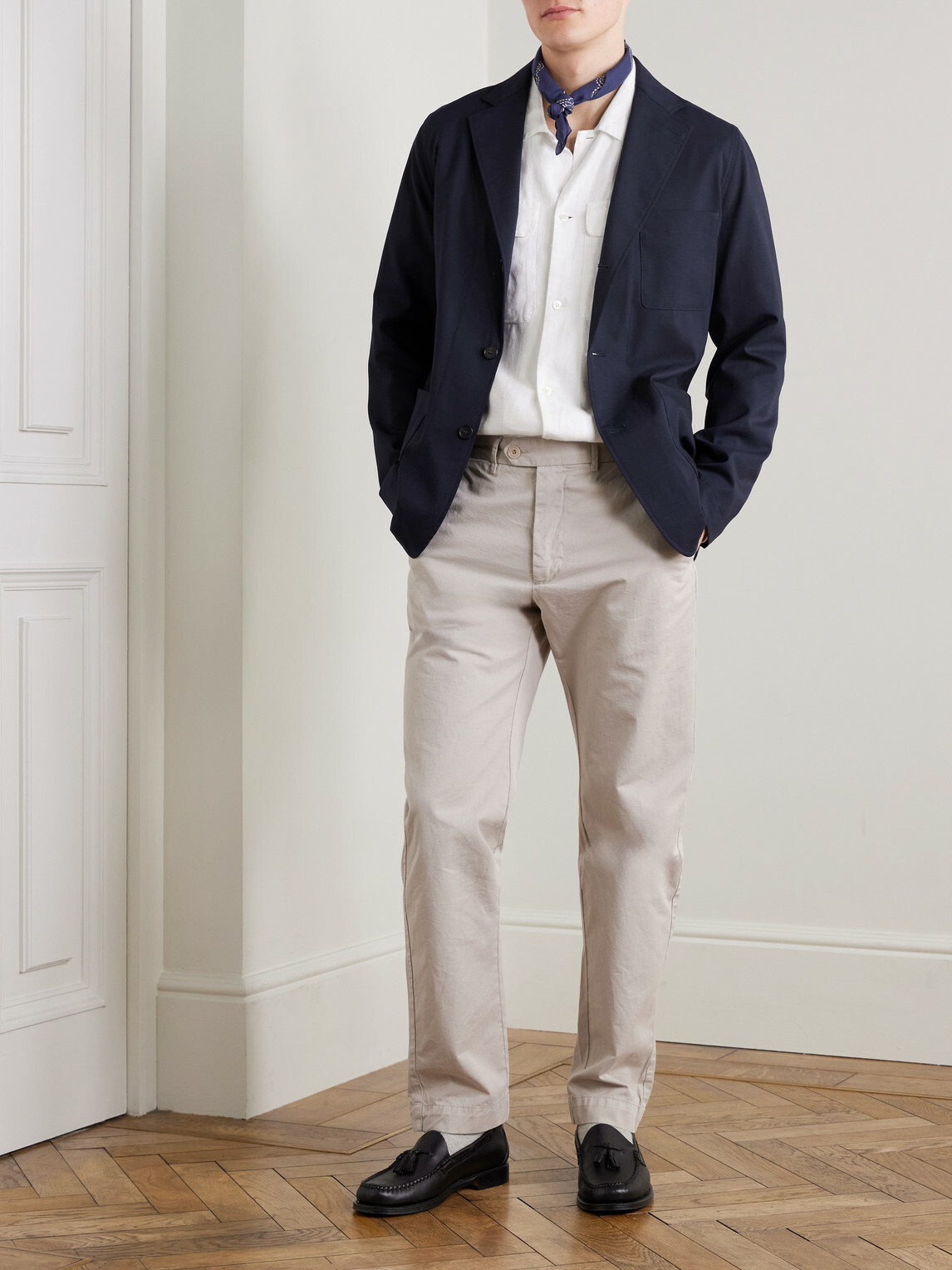 Hartford - Jonbee Flannel Blazer - Blue