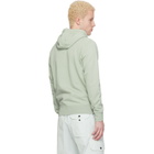 Stone Island Green 6100062 Organic Cotton Fleece Hoodie