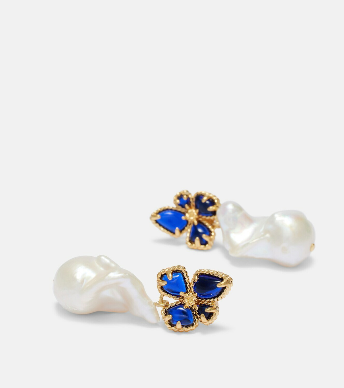 Zimmermann Bloom Baroque pearl drop earrings