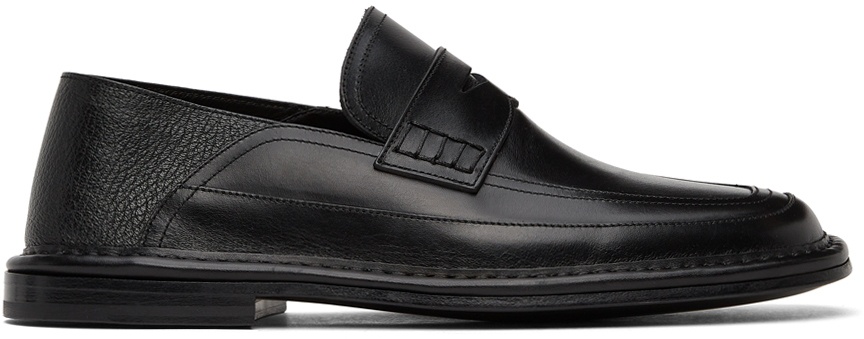 Black Slip-On Loafers Loewe