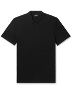 THEORY - Knitted Polo Shirt - Black - M