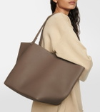 The Row Park Three leather tote bag