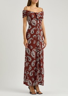Rabanne Paisley-print Stretch-jersey Maxi Dress Multi Print