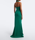 Elie Saab Crêpe halterneck gown