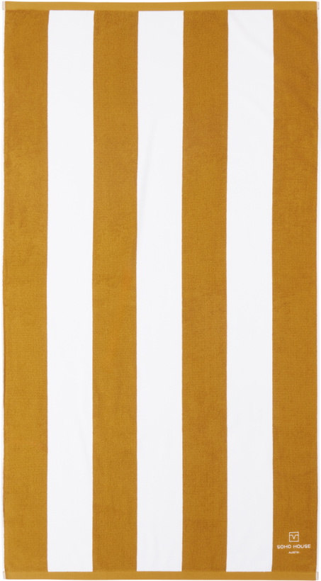 Photo: Soho Home White & Yellow 'Austin' House Pool Towel
