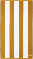 Soho Home White & Yellow 'Austin' House Pool Towel