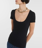 Frame Rib Baby Tee jersey top
