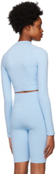 Norba SSENSE Exclusive Blue Zip Sport Top